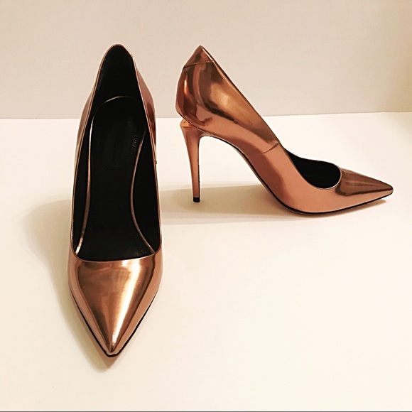Alexander Wang Metallic Rose Gold Tia Pumps - Picture 5 of 10
